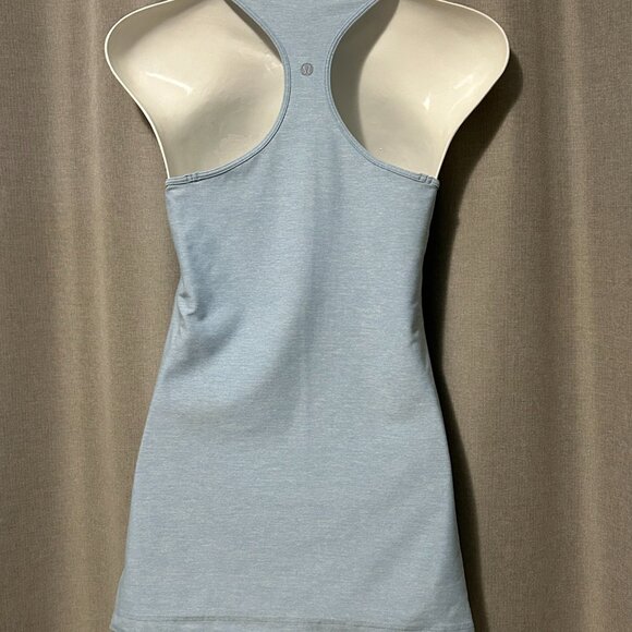 Lululemon Ice Blue Racerback Tank Top - Size 0 to 2 - Picture 4 of 7